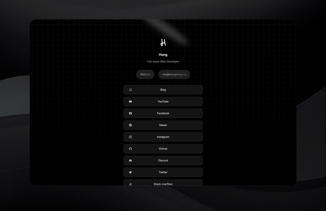 All my social media links in one place